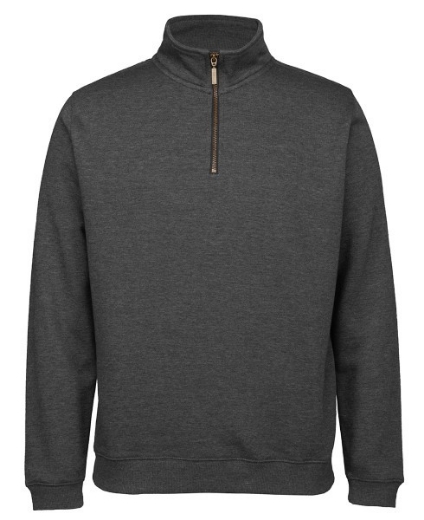 Picture of JB's Adults Fleece 1/2 Zip Sweat Cotton/Polyester